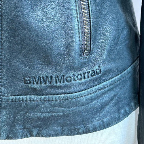 BMW Motorrad leather women biker jacket like new graphite dark gray