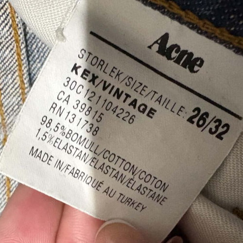 Vintage Acne Studios 2000s flared jeans like new, blue