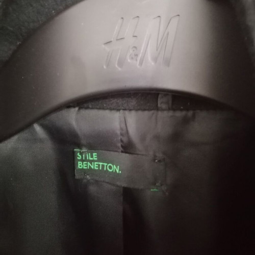 Benetton coat size XS-S like new, black