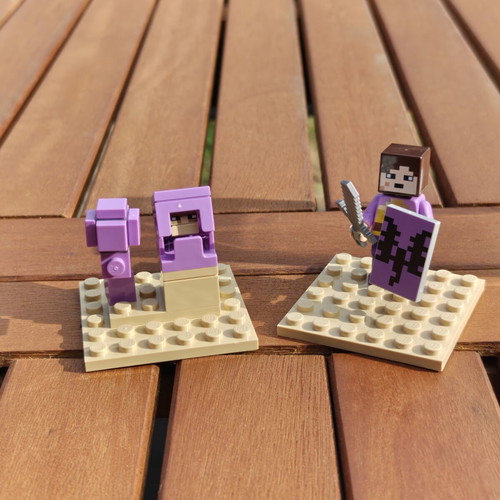 Minecraft LEGO minifigures in display box