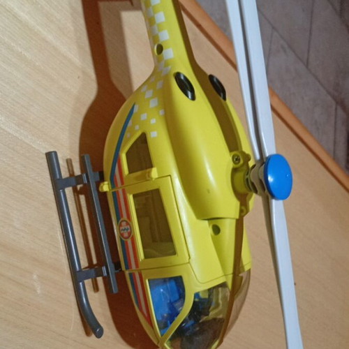 Playmobil EKAB Helicopter like new, missing some parts