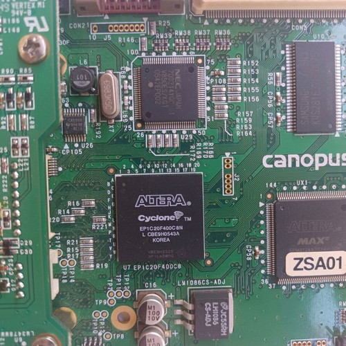 Canopus NHX-E2 video capture card used, PCI express