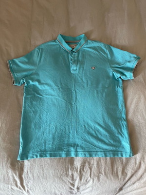Ανδρική μπλούζα Polo Large τιρκουάζ καινούργια 100% βαμβάκι