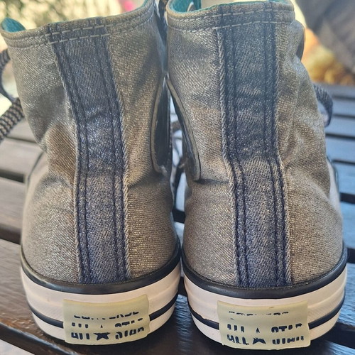 Converse All Star boots used, two-tone silver-blue, size 37