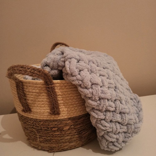 Handmade knitted blanket new