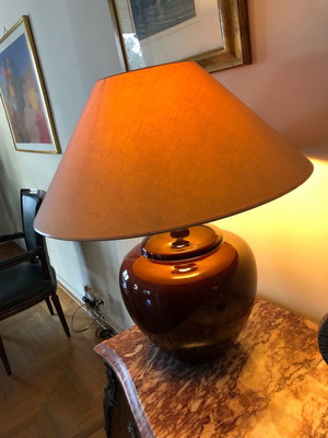 Living room lamp used, burgundy color 60x50cm