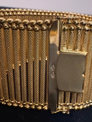 Favero Italian gold bracelet, 18 carat, 62g