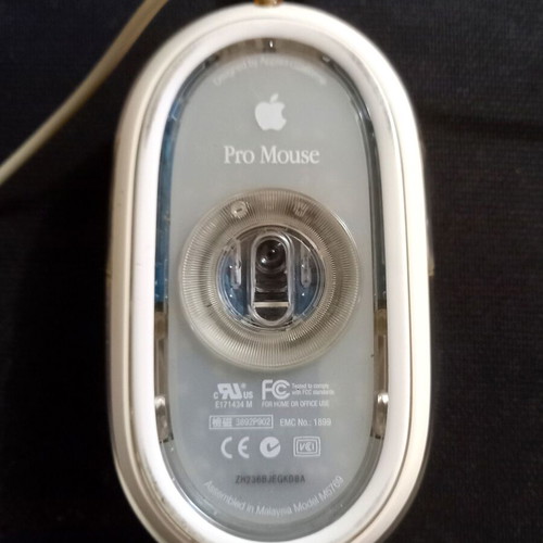 Apple Pro Mouse M5769 used, vintage optical mouse collectible