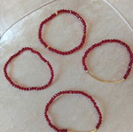 Bracelets new, red color