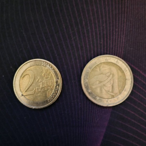 2 euro pink ribbon France like new