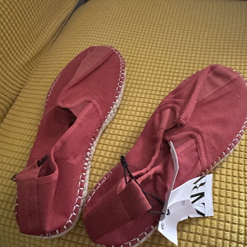 Zara men's espadrilles, red, size 43