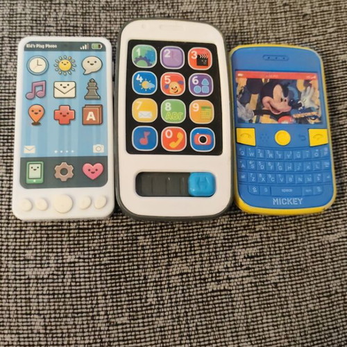 Children's sound toys used, set of 3 for babies