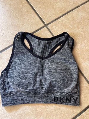 Αθλητικό μπούστο DKNY μεταχειρισμένο, μέγεθος XS, γκρι