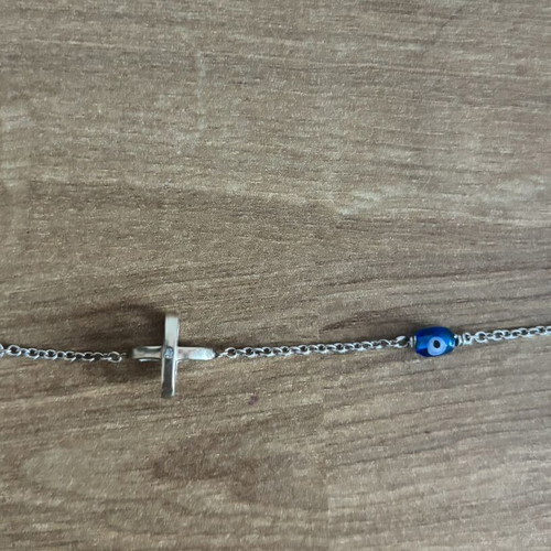 Silver bracelet used, 16.5 cm