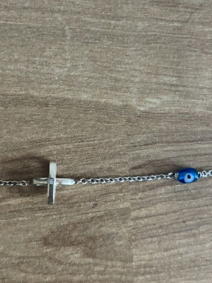 Silver bracelet used, 16.5 cm