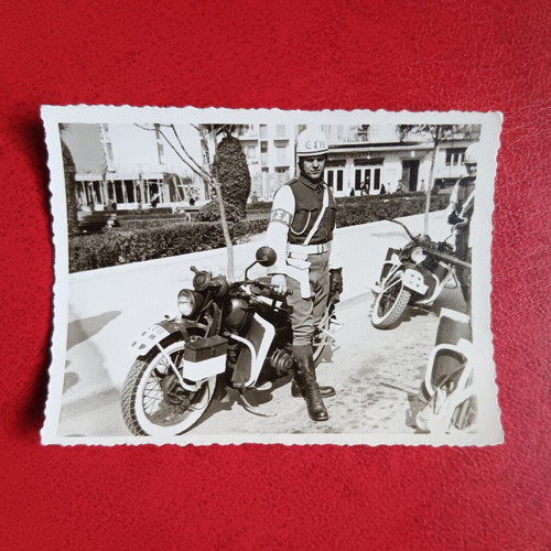 Military photos used, lot of 4 with Harley Davidson demonstrations