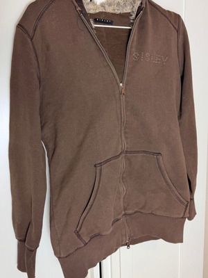 Sisley women's warm brown medium cotton cardigan used