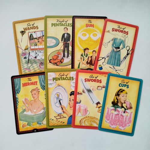 The Housewives Tarot card set like new, vintage 50s style