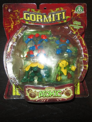 Gormiti Series Atomic σετ με 4 φιγούρες δράσης και 4 κάρτες, sealed