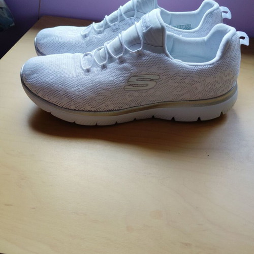Skechers sneakers size 41 used, white sports shoes