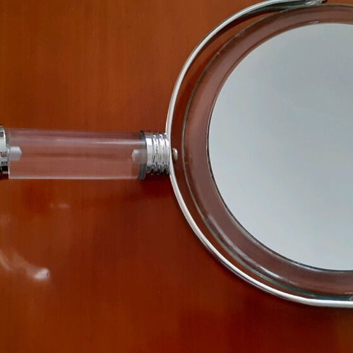 Double-sided mirror used, ×10 magnification
