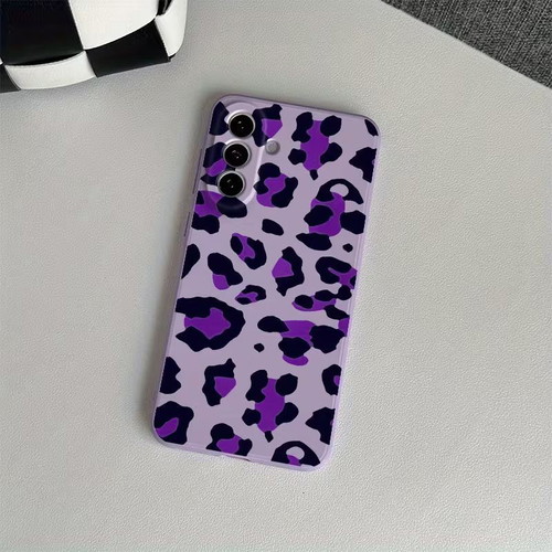 Samsung Galaxy A56 case new, purple with leopard pattern