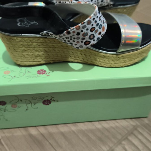 Axel vintage flatform sandals, multicolor