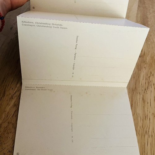 Vintage Copenhagen Postcard Folder set of 10 cards, excellent condition