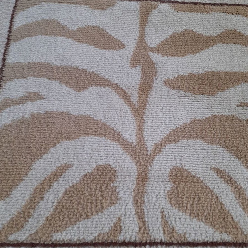 Beige-Bordeaux rug 170x210 cm used