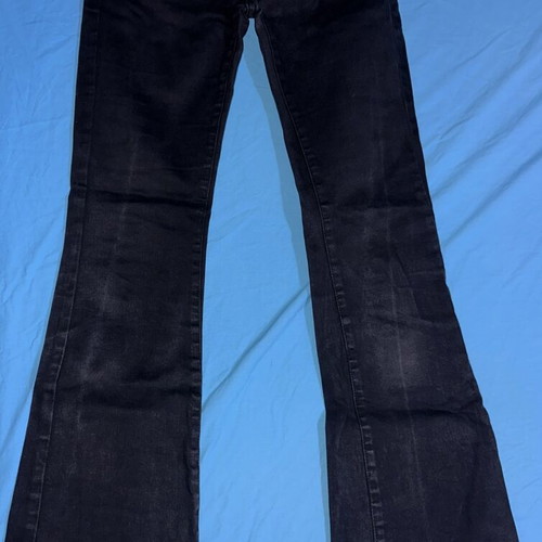 Black flare jeans, size 36