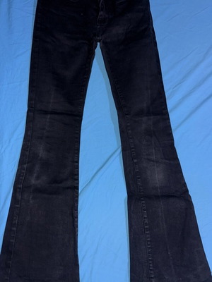 Black flare jeans, size 36