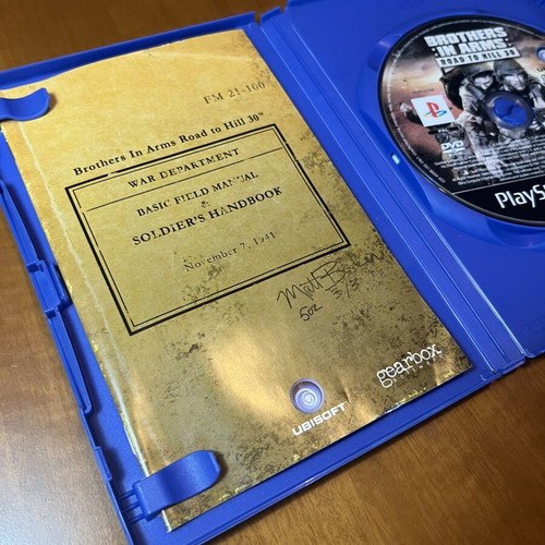 Brothers in Arms: Road to Hill 30 παιχνίδι PS2 μεταχειρισμένο, πλήρες με manual
