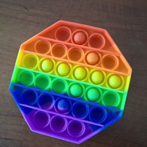 Pop It Fidget Toy set of 8, like new silicone stress relief