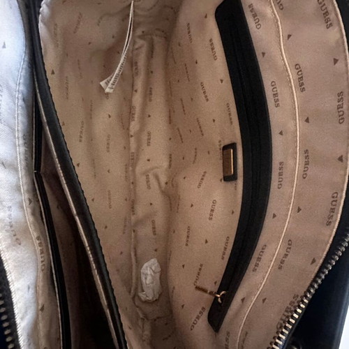 Guess Black Tote Bag brand new, smooth faux leather