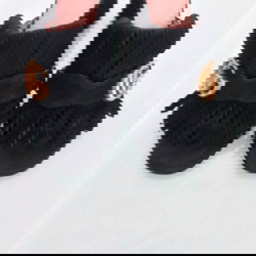 Gucci Marmont Πέδιλα Σαν Καινούργια, Μαύρο Σουέτ, Μέγεθος 37, Τακούνι 7εκ