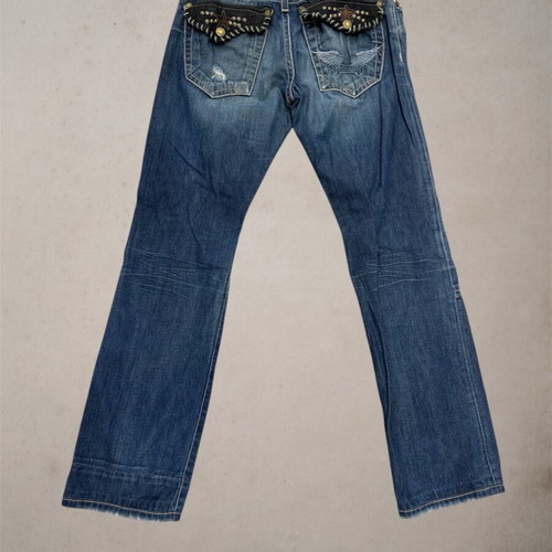 Robin’s Jeans denim pants used, handmade, blue