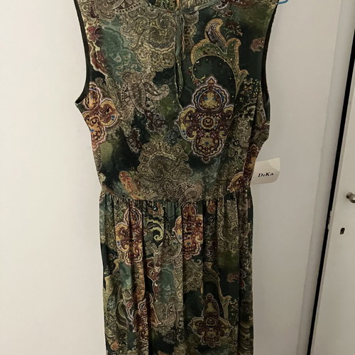 Classy Boho Mini Dress DiKa size M new, green