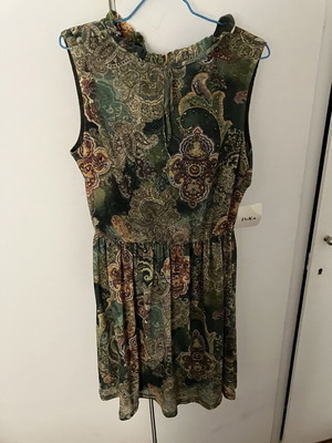 Classy Boho Mini Dress DiKa size M new, green