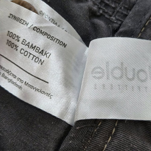 Double men's bermuda shorts used, charcoal, size 36