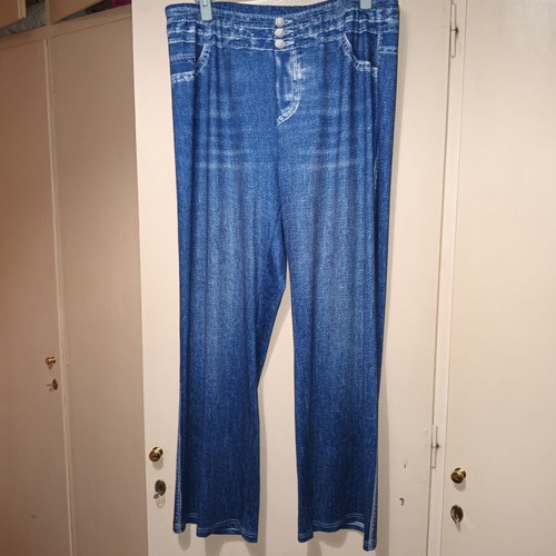 Non Denim Pants like new, 5XL, dark blue with fake pockets