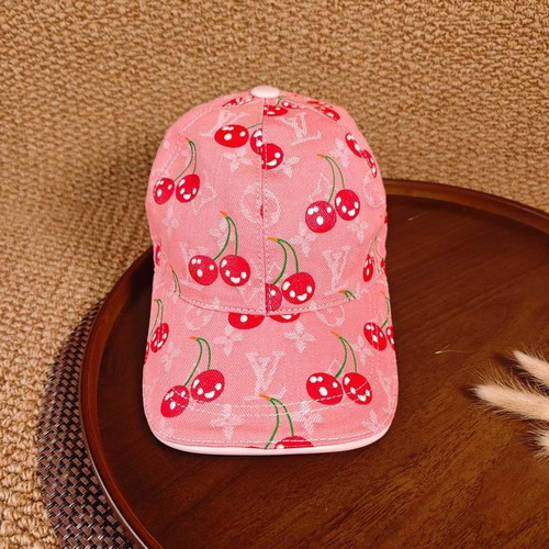 Louis Vuitton baseball cap new, white and pink streetwear style