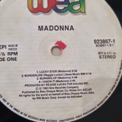 Madonna vinyl record used