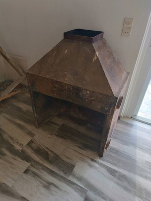 Μαντεμένια εσωτερική βάση τζακιού μεταχειρισμένη θερμόζελ