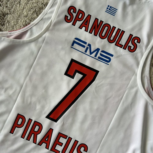 Boutique jersey Vasilis Spanoulis #7 Olympiacos BC 2018-19 season