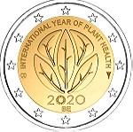  SAC Βέλγιο 2 Ευρώ 2020 UNC φυτά (coincard)