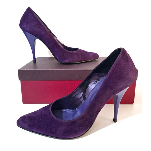 Petridis purple pumps used, size 39, 10 cm heel