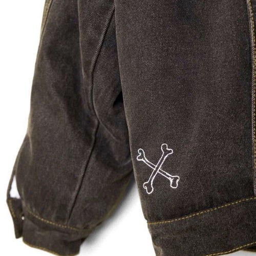 Billy Bones Club Hard Knocks Sherpa Denim Jacket new, women's L