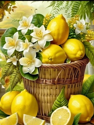 Diamond painting "Lemonia" new set 30×40
