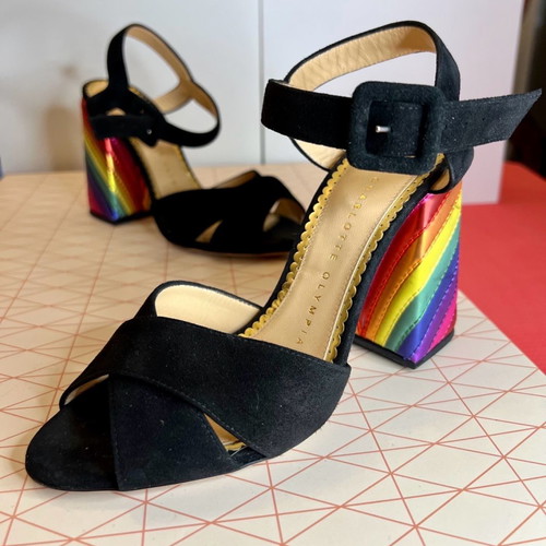 Πέδιλα Charlotte Olympia rainbow καινούργια, νούμερο 37