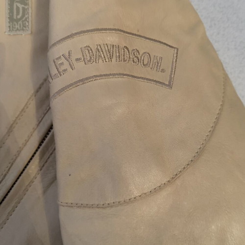 Harley Davidson leather jacket and short sleeve shirt like new, size L